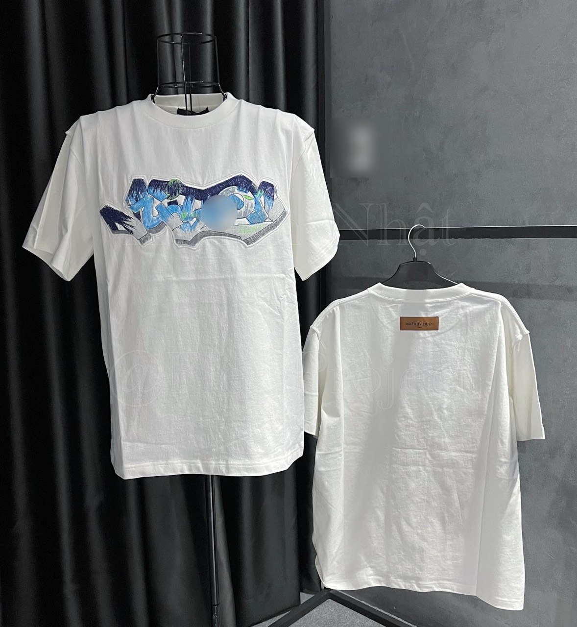 3D LV Graffiti Embroidered T-Shirt – Flex Project